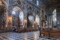 Interior of the Basilica della Santissima Annunziata in Florence Royalty Free Stock Photo